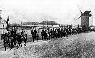 Войска Красной Армии вступают в Чаплинку. Октябрь 1920 г.