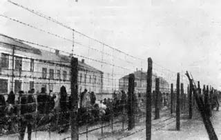 Лагерь военнопленных, созданный гитлеровскими захватчиками в Херсоне. 1942 г.