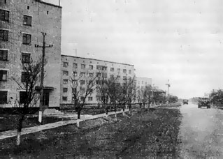 Новый микрорайон в пгт Новоалексеевке. 1981 г.