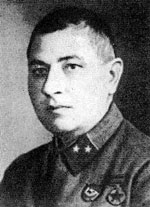 И. С. Моисеенко — командир Верхнерогачикского партизанского отряда в годы гражданской войны. Фото 1938 г.